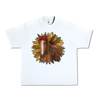 White sunflower with horse Urban Heavy Tee - RanaPortraitStore