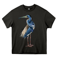 Asphalt Louisiana Heron Heavy Core Tee - LillyAllenDesigns