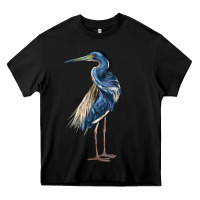 Black Louisiana Heron Heavy Core Tee - LillyAllenDesigns