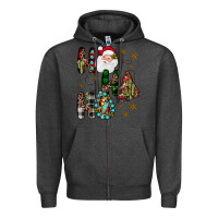 Charcoal Heather ho ho ho Zipper Hoodie - JahusDesignShop