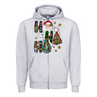 Heather Grey ho ho ho Zipper Hoodie - JahusDesignShop