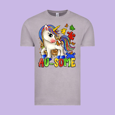 Au Some Unicorn Vintage Tee Designed By Zillion Design Studio