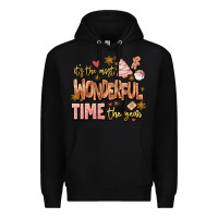 Black its the most wonderful time of the year Premium Hoodie - MaliasSmallBusiness