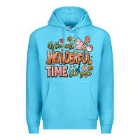 Ocean Blue its the most wonderful time of the year Premium Hoodie - MaliasSmallBusiness