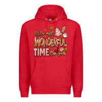 Red its the most wonderful time of the year Premium Hoodie - MaliasSmallBusiness
