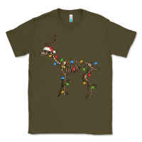 Army Green christmas deer skeleton Classic Tee - FaDigitalArtStudio