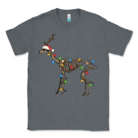 Charcoal Heather christmas deer skeleton Classic Tee - FaDigitalArtStudio