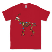 Red christmas deer skeleton Classic Tee - FaDigitalArtStudio