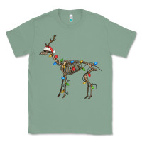 Sage christmas deer skeleton Classic Tee - FaDigitalArtStudio