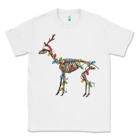 White christmas deer skeleton Classic Tee - FaDigitalArtStudio