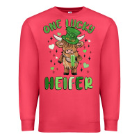 Cardinal one lucky heifer Premium Sweatshirt - MaliasSmallBusiness