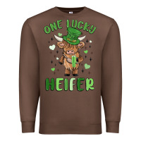 Chestnut one lucky heifer Premium Sweatshirt - MaliasSmallBusiness