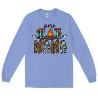 Colony Blue one hot mama Long Sleeve Tee - CowhideDigitalArt