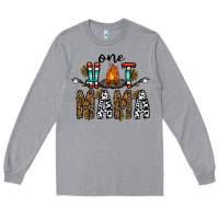 Heather Grey one hot mama Long Sleeve Tee - CowhideDigitalArt