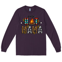 Plum one hot mama Long Sleeve Tee - CowhideDigitalArt