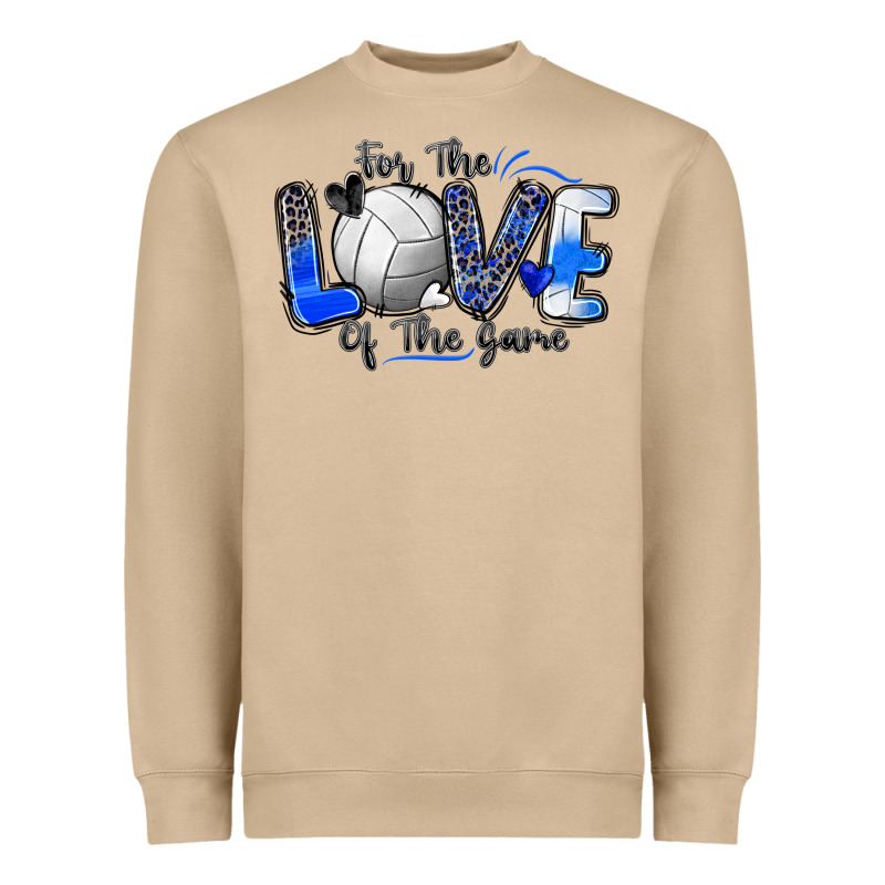 For The Love Of The Game Volleyball Heavyweight Sweatshirt by Zillion Design Studio | Teevron
