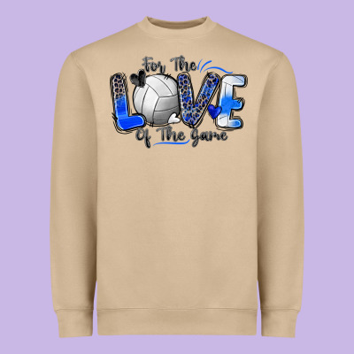 For The Love Of The Game Volleyball Heavyweight Sweatshirt Designed By Zillion Design Studio