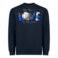 Navy for the love of the game volleyball Heavyweight Sweatshirt - Zillion Design Studio