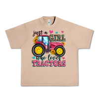 Burro just a girl who loves tractors Urban Heavy Tee - Zillion Design Studio