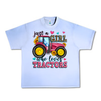 Grape Ice just a girl who loves tractors Urban Heavy Tee - Zillion Design Studio