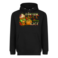 Black Pumpkin spice everything nice Heavyweight Hoodie - NancyCooperArtShop