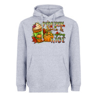 Heather Grey Pumpkin spice everything nice Heavyweight Hoodie - NancyCooperArtShop