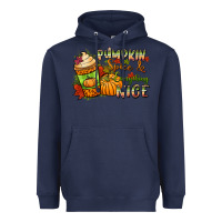 Navy Pumpkin spice everything nice Heavyweight Hoodie - NancyCooperArtShop