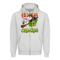 Dove Grey hocus croakus Zipper Hoodie - BundleAndBundleShop
