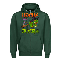 Sports Green hocus croakus Zipper Hoodie - BundleAndBundleShop