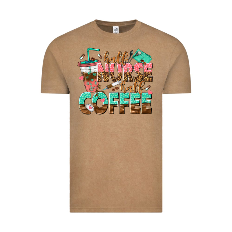 Half Nurse Half Coffee Vintage Tee by texasbilliewilder | Teevron