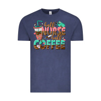 Vintage Denim half nurse half coffee Vintage Tee - texasbilliewilder