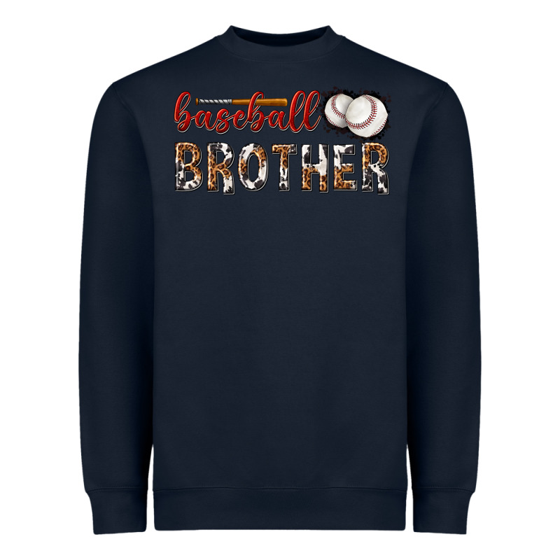 Baseball Brother With Leopard Heavyweight Sweatshirt by texasbilliewilder | Teevron