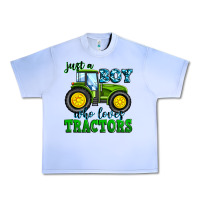 Grape Ice just a boy who loves tractors Urban Heavy Tee - Zillion Design Studio