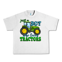 Lunar Rock just a boy who loves tractors Urban Heavy Tee - Zillion Design Studio