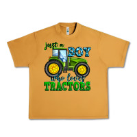 Peanut Butter just a boy who loves tractors Urban Heavy Tee - Zillion Design Studio