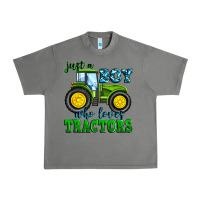 Tornado just a boy who loves tractors Urban Heavy Tee - Zillion Design Studio