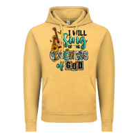 Vintage Mustard i will sing of the goodness of god Vintage Hoodie - RanaPortraitStore