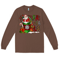 Chestnut fa la la la la christmas santa claus coffee cup Long Sleeve Tee - FaDigitalArtStudio