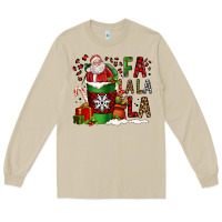 Mushroom fa la la la la christmas santa claus coffee cup Long Sleeve Tee - FaDigitalArtStudio