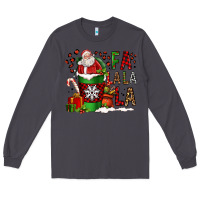 Smoke fa la la la la christmas santa claus coffee cup Long Sleeve Tee - FaDigitalArtStudio