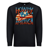 Black howdy america Premium Sweatshirt - MaliasSmallBusiness