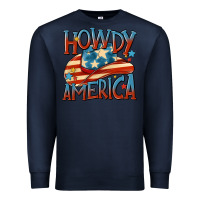 Navy howdy america Premium Sweatshirt - MaliasSmallBusiness