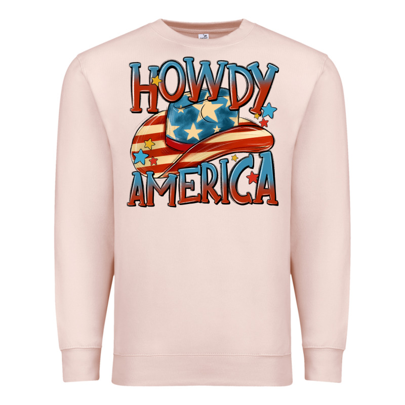 Howdy America Premium Sweatshirt by MaliasSmallBusiness | Teevron
