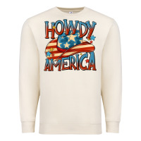 Sandshell howdy america Premium Sweatshirt - MaliasSmallBusiness
