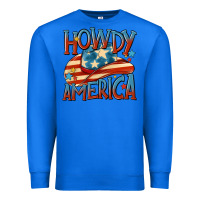 True Royal howdy america Premium Sweatshirt - MaliasSmallBusiness