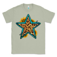 Matcha western leopard star Classic Tee - HRA Design Shop