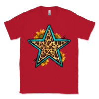 Red western leopard star Classic Tee - HRA Design Shop