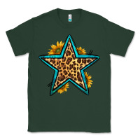 Sports Green western leopard star Classic Tee - HRA Design Shop