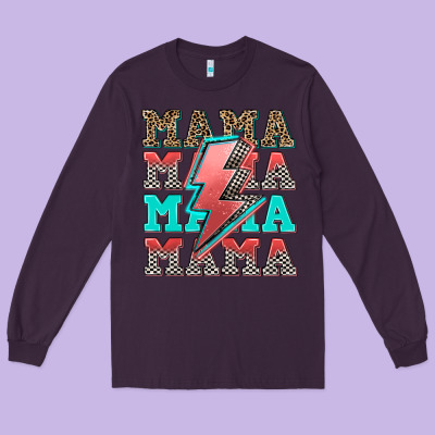 Racing Mama Long Sleeve Tee Designed By Adodesignshop