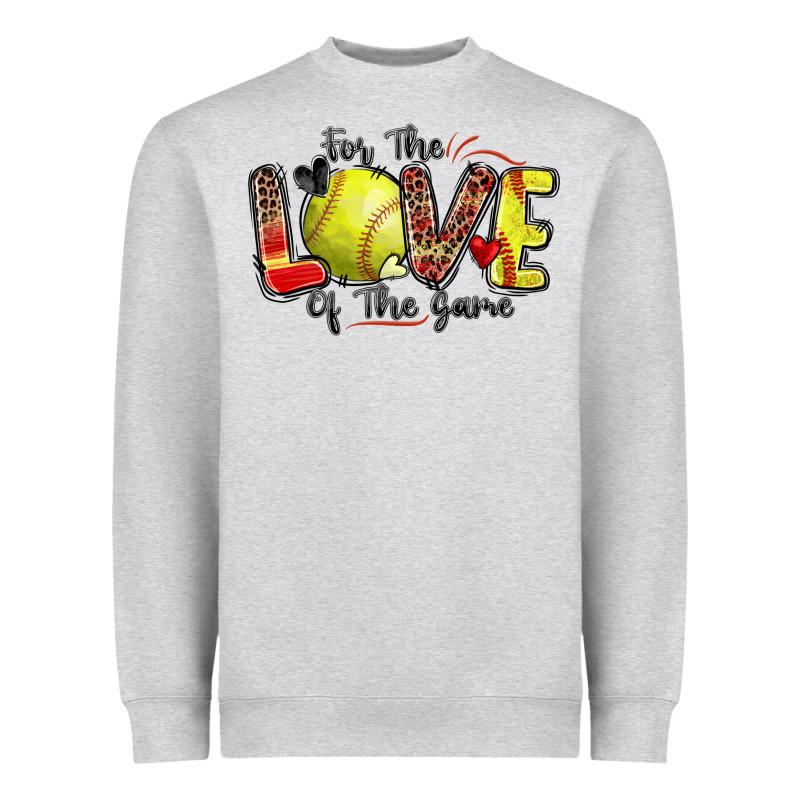 For The Love Of The Game Softball Heavyweight Sweatshirt by Zillion Design Studio | Teevron